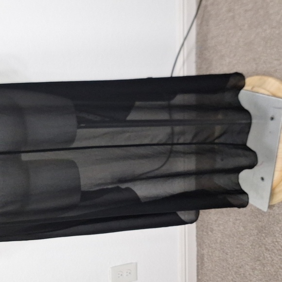 Cha Cha Vente Black Whimsigoth Sheer Swiss Dot High Low Witchy Dress Size 3X - Picture 8 of 12